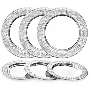 Assiette de présentation ronde classique, accessoire décoratif pour la table, idéale pour les mariages et événements - Product Image 1