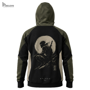 Sweat à capuche cagoule homme personnalisé de haute qualité, imprimé graphique personnalisé, avec masque intégré et poche sur la manche - Product Image 3