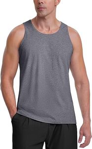 Débardeur en coton tricoté respirant pour homme avec broderie, T-shirt de sport léger - Product Image 2
