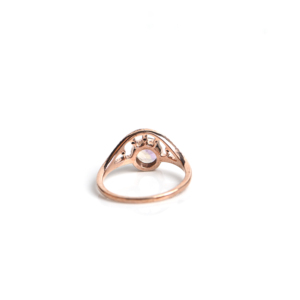 Anillo de Plata de Ley 925 con Turmalina y Moissanita, Joyería de Lujo para Boda, Regalo para Mujeres, Piedra de Nacimiento de Octubre - Product Image 2