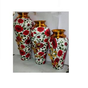 Meilleures ventes : Vases à fleurs en laiton Art Déco faits à la main, écologiques, résistants à la rouille, de haute qualité, décoratifs pour la maison, fabriqués en Inde - Product Image 1