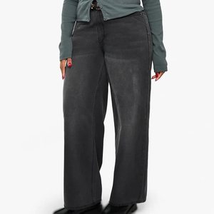 Jeans en denim pour femmes, sexy, respirants, avec nœud décoratif, vente en gros, faible MOQ, tissu écologique, style vintage - Product Image 6