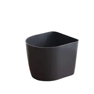 Cor preta grande forma quadrado projetado decorativo Metal plantador vasos interiores e exteriores casa plantador decorativo a preço barato