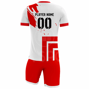 Latest Arrival Professional Soccer Uniform Set Custom Jersey <b>Shorts</b> Moisture Wicking Sublimated Print V-neck Teamwear Bulk - Product Image 2
