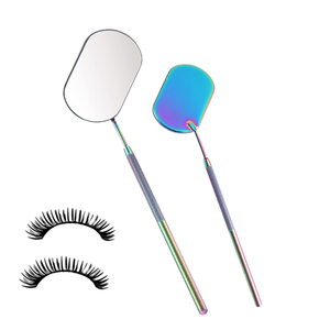 Premium Stainless Steel Custom Lash <b>Mirror</b> for Lash Technicians Wholesale <b>Square</b> Shape <b>Mirrors</b> For Eyelashes - Product Image 1