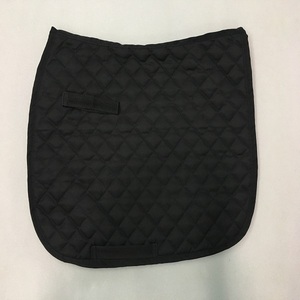 Wholesale Equestrian Supplier Horse Riding Dressage Saddle <b>Pad</b> Leather Waffle Lining <b>Foam</b> Poly fill Filling Satin Outer shell - Product Image 2
