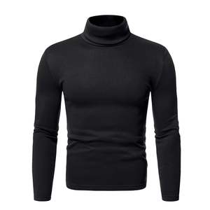 OEM Custom <b>Mens</b> Washed Cotton Turtleneck <b>Shirt</b> Breathable Comfortable Pullover Outerwear Supplier High Neck <b>Shirts</b> <b>For</b> <b>Men's</b> - Product Image 2