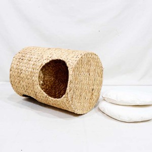 Meilleures ventes : Nouvelle conception écologique, Condo tour à 2 niveaux pour chats et chiens, en jacinthe d'eau, avec coussins amovibles, petit modèle monobloc pour animaux de compagnie d'intérieur - Product Image 5