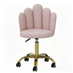 Chaise de coiffure et de beauté réglable de qualité supérieure avec base et roulettes dorées, mobilier élégant pour salons de coiffure et instituts de beauté - Product Image 5