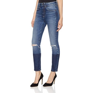 Pantalones Vaqueros Rectos Personalizados al por Mayor para Mujer, Corte Regular, Cintura Media, Ecológicos, 100% Algodón, Transpirables, de Secado Rápido, para Verano - Product Image 3