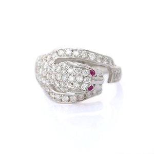 Bague Panthère en Or Massif 18 Carats avec Diamants pour Homme - Alliance de Mariage à Micro-Incrustation - Product Image 4