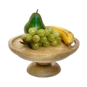 Bol en bois artisanal de qualité supérieure, bol de service et de mélange en bois naturel pour fruits, salades, collations et aliments, vaisselle de cuisine rustique - Product Image 1