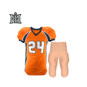 Maillot de football américain professionnel personnalisé - Léger, 100% polyester, manches courtes, maillot de jeu d'équipe - Product Image 4