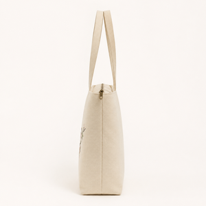 Sac fourre-tout en toile de coton personnalisé avec logo, fermeture éclair et bandoulière réutilisable pour emballage cadeau de cave à vin - Product Image 5