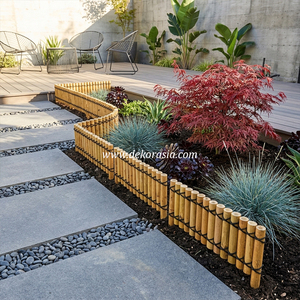 แผงรั้วไม้ไผ่ธรรมชาติสำหรับจัดสวนตกแต่งบ้านและตกแต่งภายนอก - Product Image 4