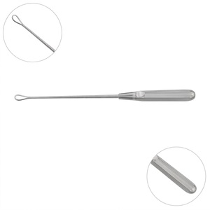 Poignée de dermatoscope en acier inoxydable avec sonde longue et embout sphérique pour l'examen cutané - Product Image 4