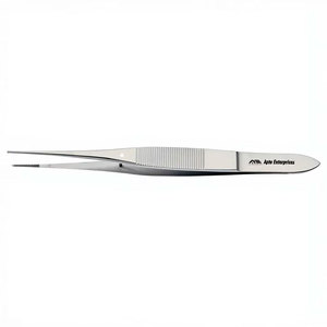 Pinzas para tejidos delicados con dientes finos 1X2 y pasador estabilizador para manipulación quirúrgica de precisión y aseguramiento - Product Image 3