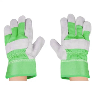 ถุงมือทำงานหนังวัวแคนาดาคุณภาพสูง ทนความร้อนและการเสียดสี บุด้วยผ้าฝ้าย สามารถปรับแต่งโลโก้ได้ เหมาะสำหรับคนงาน - Product Image 4