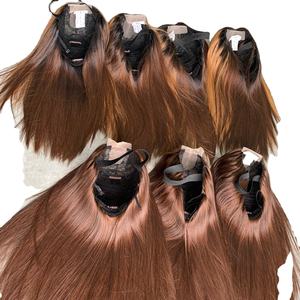 Extensions de cheveux humains Remy à trame unique, 100% vietnamiennes, brutes, super double tirées, ondulation profonde, couleur VNHL - Product Image 1