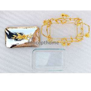 ถาดเสิร์ฟสแตนเลสสตีลขัดเงาสำหรับเก็บอาหารให้อุ่นในงานแต่งงานและงานจัดเลี้ยง รับทำโลโก้สไตล์ตะวันตก - Product Image 1