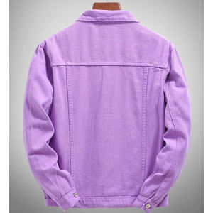 Veste en jean personnalisée en pur coton, vente en gros, mode, manches longues, vestes en jean déchirées bleues pour homme - Product Image 2