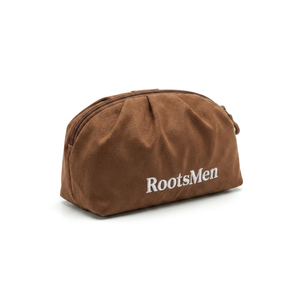 Bolsa de Cosméticos de Nailon Marrón para Mujer RootsMen, Tamaño Mediano, Cierre de Cremallera, Resistente al Agua, Patrón Personalizable, para Viajes y Playa - Product Image 3