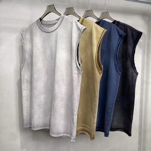 Débardeur d'été pour homme, haute qualité, 100% coton, délavé à l'acide, style vintage, coupe oversize, débardeurs personnalisés pour hommes et femmes - Product Image 1
