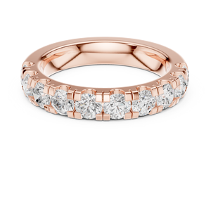 Anillos de Boda Aries Jewel de Oro Sólido de 14K, Clásicos y Sencillos, con Diamantes Cultivados en Laboratorio HPHT, Color VVS VS EF, para Uso Diario - Product Image 4