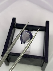 Piedra preciosa de iolita azul, corte ovalado, piedra natural azul violeta, cristal facetado suelto para joyería al por mayor - Product Image 4