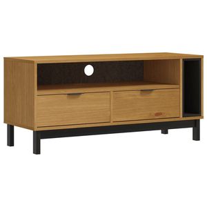 Legno massello pino TV Stand FLAM dimensioni modello 43.3 "x 15.7" x 19.7" - Product Image 2