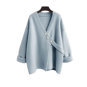 Conjunto Casual de Primavera/Otoño para Mujer, Pantalones Anchos de Punto Irregular, Traje de Dos Piezas - Product Image 3