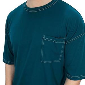 OBM Boxy coupe ample Streetwear T-Shirt 100% coton qualité supérieure point de contraste surdimensionné goutte épaule disponible toutes les couleurs - Product Image 2