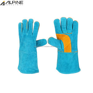 Guantes de trabajo de manga larga de piel de vaca duraderos Características DE SEGURIDAD anticorte y antiimpacto para soldar - Product Image 2