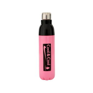 Botella de agua de plástico rosa de 1000 ml, 1 litro, reutilizable, con tapa plateada giratoria, elegante, portátil, contenedor de líquidos para gimnasio y escuela - Product Image 3