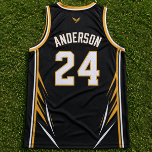 ผู้ผลิตเสื้อบาสเก็ตบอลแบบ OEM ตามสั่ง เนื้อผ้าโพลีเอสเตอร์ 100% แห้งเร็ว ระบายอากาศได้ดี ปักชื่อและหมายเลขผู้เล่นตามสั่ง - Product Image 2