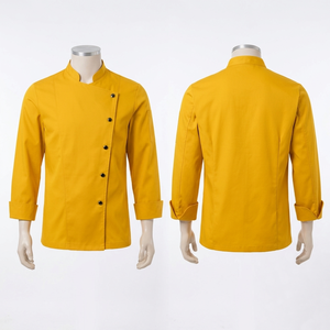 Uniforme de Chef Moderno, 200 GSM, Tela Transpirable de Polialgodón, Ribete Negro y Rosa, Logotipo Personalizado, Ropa de Trabajo, Estilo de Cocina de Restaurante - Product Image 6