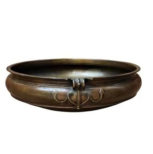 Durable Metal Urli Bowl Vintage Design Traditional Style <b>Home</b> <b>Temple</b> Decoration Flower Diya Bowl - Product Image 5