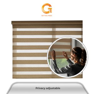 Mejor Proveedor de Persianas Zebra Semiopacas Marrones ZB9114 198x183cm para Hogar y Oficina, Malasia, Superventas, B2B, Estándares de Calidad OEM - Product Image 2