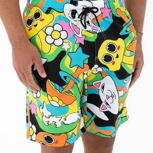 Pantalones cortos de sublimación para hombre, pantalones cortos deportivos para entrenamiento con estampado de sublimación, tela ligera y transpirable y rendimiento flexible. - Product Image 3