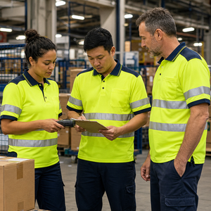 Polo de Trabajo de Alta Visibilidad Personalizado de Fábrica, Ropa de Trabajo de Poliéster Transpirable, Ropa de Trabajo Duradera de Secado Rápido, Fabricante de Ropa de Trabajo - Product Image 6