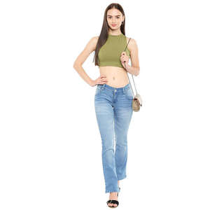 Top Corto Sexy para Mujer, Color Sólido, Nueva Moda, Transpirable, Personalizado, Conjunto de Leggings y Sujetador Deportivo para Yoga y Gimnasio - Product Image 1