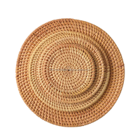 Sets de table en bambou faits à la main, écologiques, traditionnels, bohèmes, personnalisés, multifonctionnels, accessoires de table à manger naturels, carton