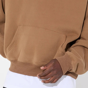 Sweat-shirts pour hommes en molleton 100% coton, respirants, couleurs personnalisées, poche, imprimé numérique, manches longues, taille oversize - Product Image 5