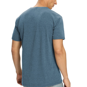 Nouveaux T-shirts pour hommes tendance, coupe ajustée à ourlet incurvé, style streetwear, vêtements de fitness, vêtements de rue, T-shirts pour hommes de qualité supérieure OEM - Product Image 5