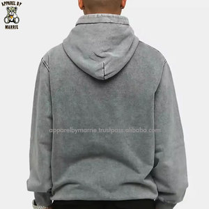 Sweat-shirts décontractés pour hommes, fabriqués au Pakistan, chauds, confortables, style streetwear, effet vintage, avec poignets côtelés. - Product Image 2