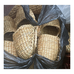 Eco Friendly Water Hyacinth Guest <b>Slippers</b> Handmade Natural Fiber House Shoes For Boutique Hotels And Resorts - Product Image 1