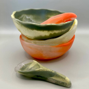 Tazón de Resina Epoxi Hecho a Mano, Pieza de Arte Decorativa Única para el Hogar, la Oficina o para Regalar, Diseño Inspirado en el Océano, Tazón de Acrílico - Product Image 3