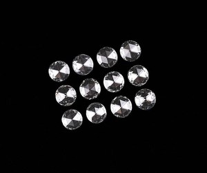 Diamants blancs en vrac CVD HPHT, 4 mm, forme ronde, taille rose, cultivés en laboratoire, 3,01 carats au total, 12 pierres, lot en gros pour bijoux, couleur E, pureté VVS2 - Product Image 3