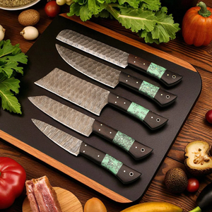 Premium LEGACY BLADES 5-Piece Ambidextrous Sustainable Damascus Kitchen <b>Knife</b> <b>Set</b> for Meat Fruit & Vegetables-Professional Use - Product Image 4