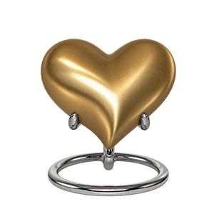 Urne funéraire décorative en forme de cœur rouge foncé avec accent cristal, urne commémorative pour cendres d'adultes, urne cœur souvenir - Product Image 6